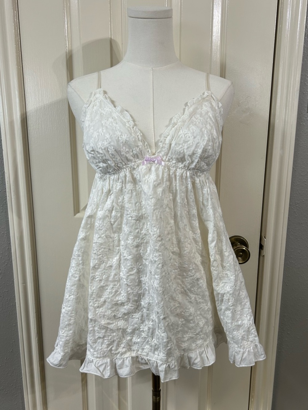 Vintage Victoria’s Secret Angel Floral Babydoll Size L